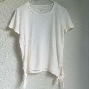 Madewell White Tie-Side Top | Size XXS
